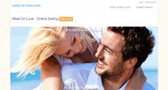Desktop Screenshot of meet-for-love.com